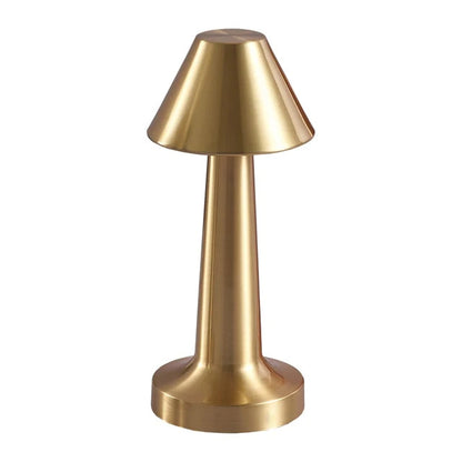 Luxe Designer LED Table Lamp Cordless Touch Sensor Night Light (Gold)