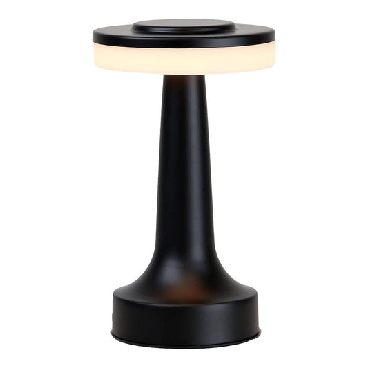 Luxe LED Table Lamp Portable Cordless Touch Sensor Night Light (Black)