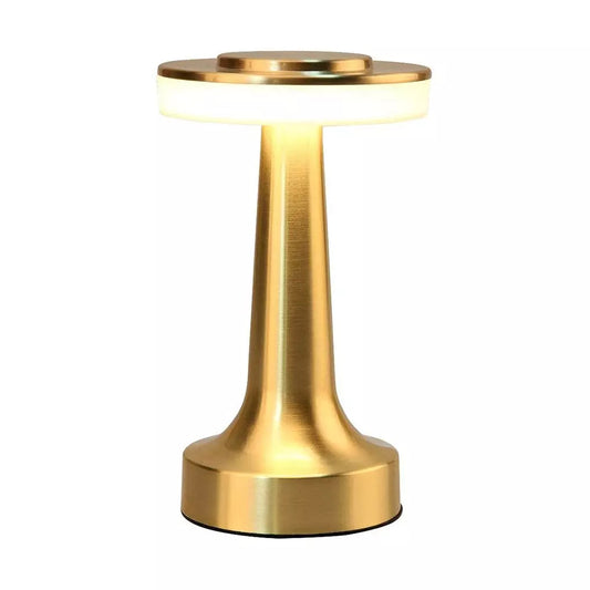 Luxe LED Table Lamp Portable Cordless Touch Sensor Night Light (Gold)