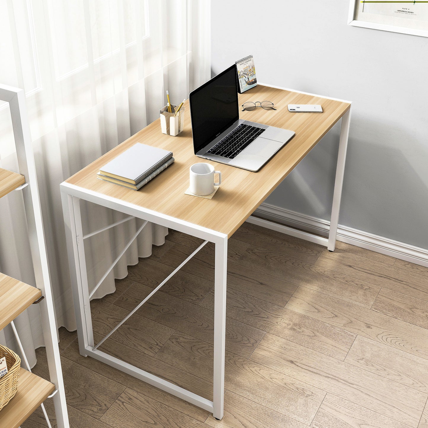 Epic Folding Computer Desk (Oak)