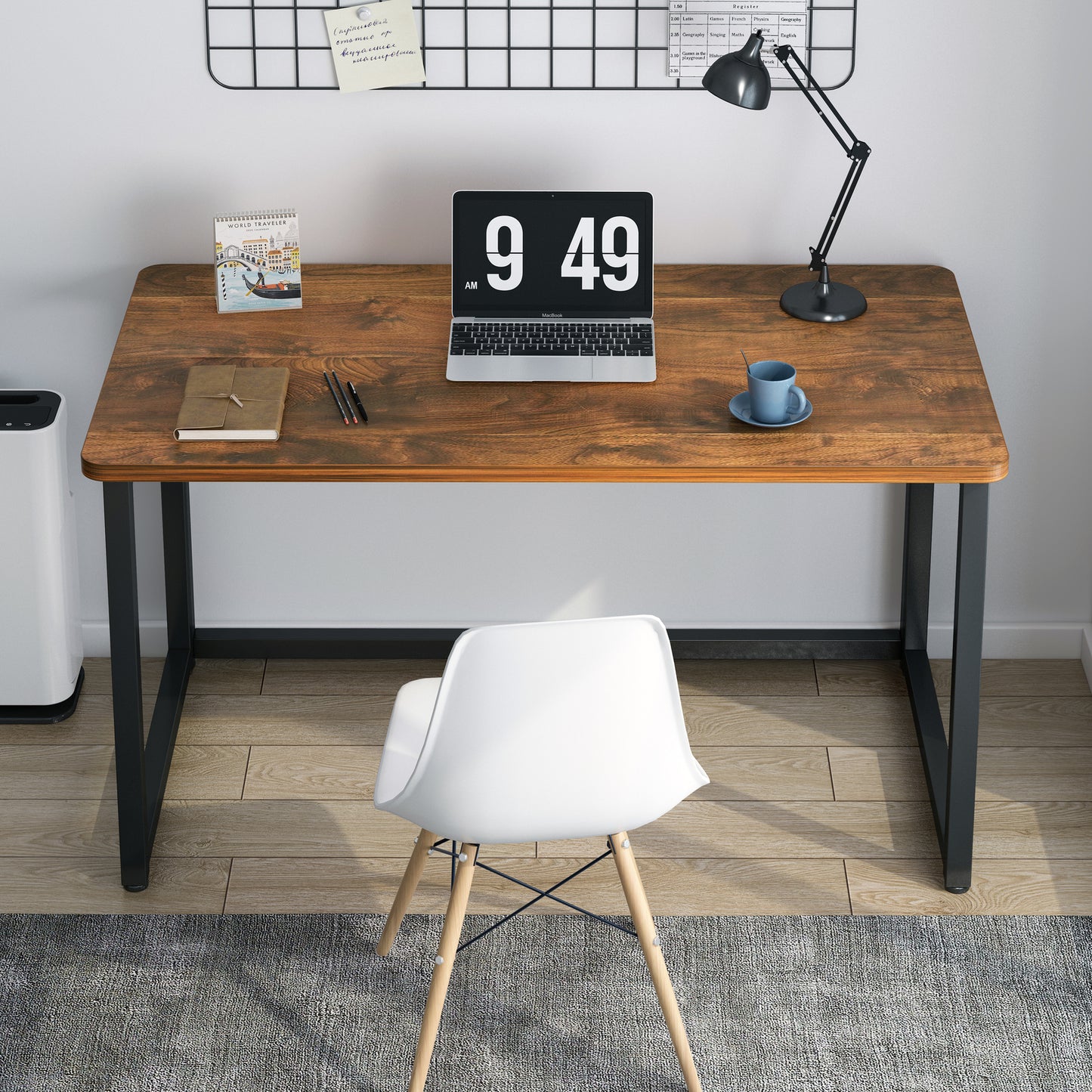 Wizard Folding Table Desk (Rustic Wood)