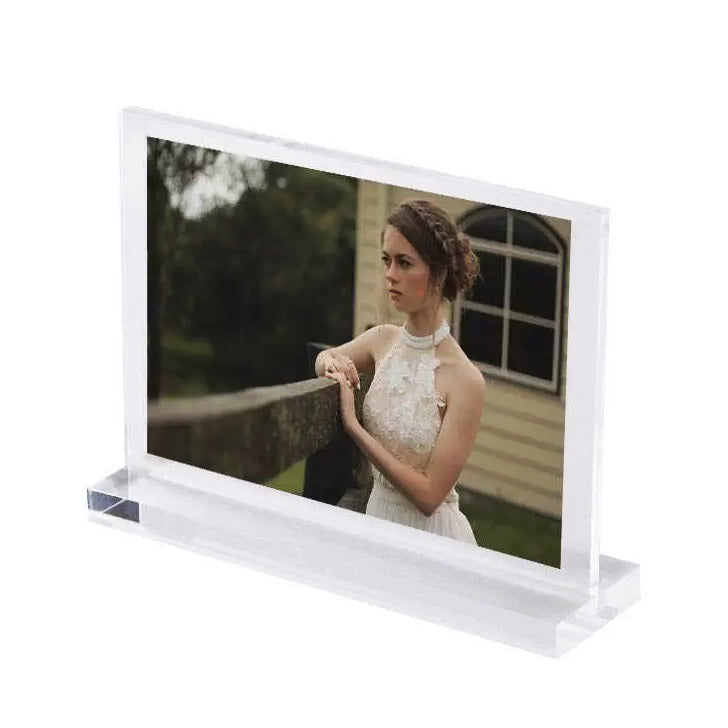 A4 Clear Acrylic Horizonal Display Sign Holder