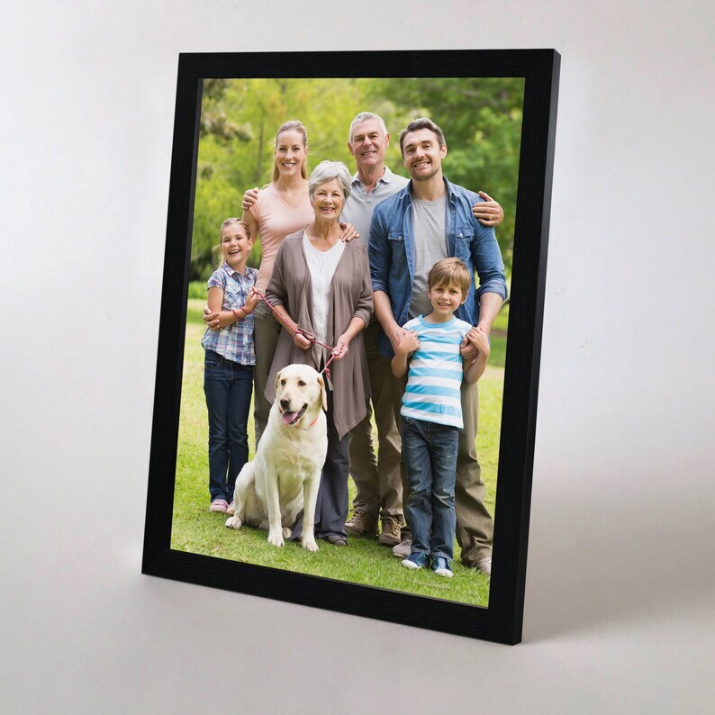 A4 Wooden Picture Photo Art Frame (Black)