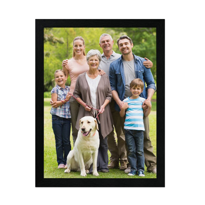 A4 Wooden Picture Photo Art Frame (Black)