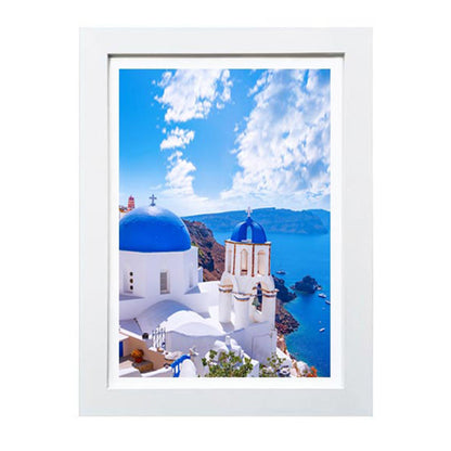 A4 Wooden Picture Photo Art Frame (White)