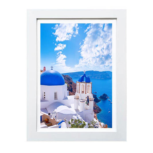 A4 Wooden Picture Photo Art Frame (White)