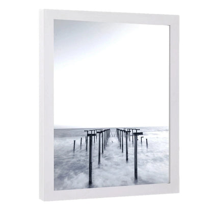 A4 Wooden Picture Photo Art Frame (White)