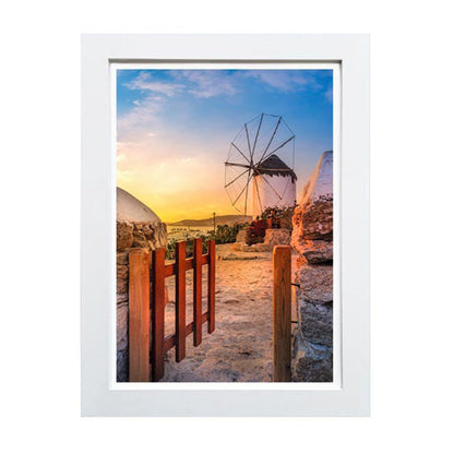 A4 Wooden Picture Photo Art Frame (White)