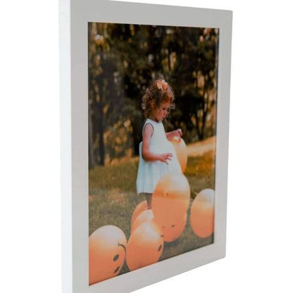 A4 Wooden Picture Photo Art Frame (White)