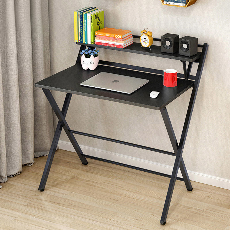 Express Folding Desk with Shelf (Black)