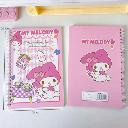 Cute Anime My Melody A5 Spiral Notebook Kawaii Sanrio Stationery Diary Journal