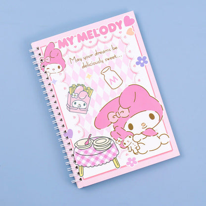 Cute Anime My Melody A5 Spiral Notebook Kawaii Sanrio Stationery Diary Journal