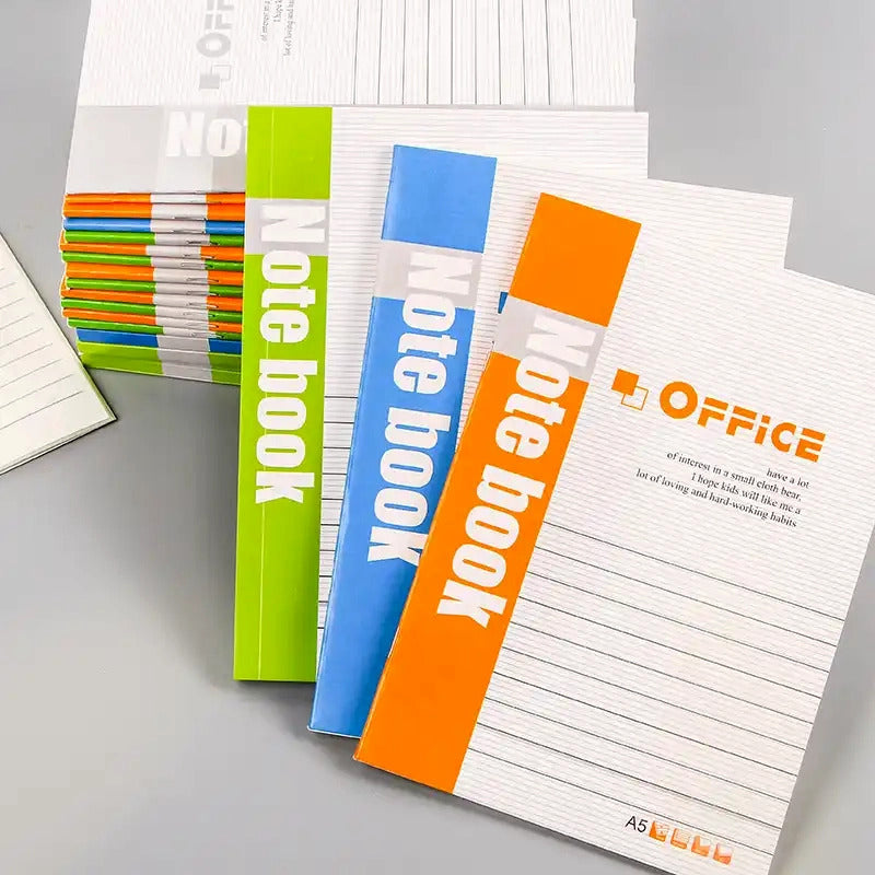 10-Pack A5 Softcover Notebooks for Office Students