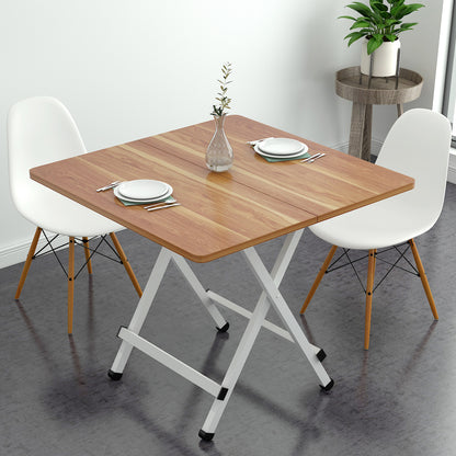 Grace Steel and Wood Folding Utility Table Square 80cm  (Oak)