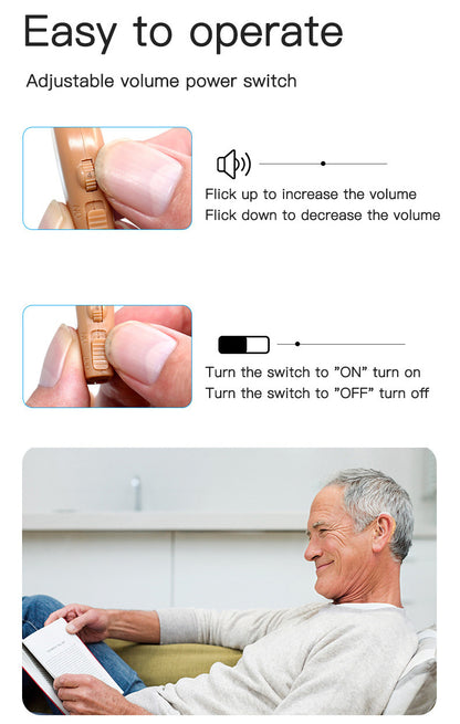 Rechargeable Hearing Aid Wireless Sound Amplifier