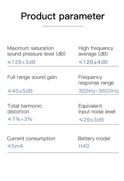 Rechargeable Hearing Aid Wireless Sound Amplifier