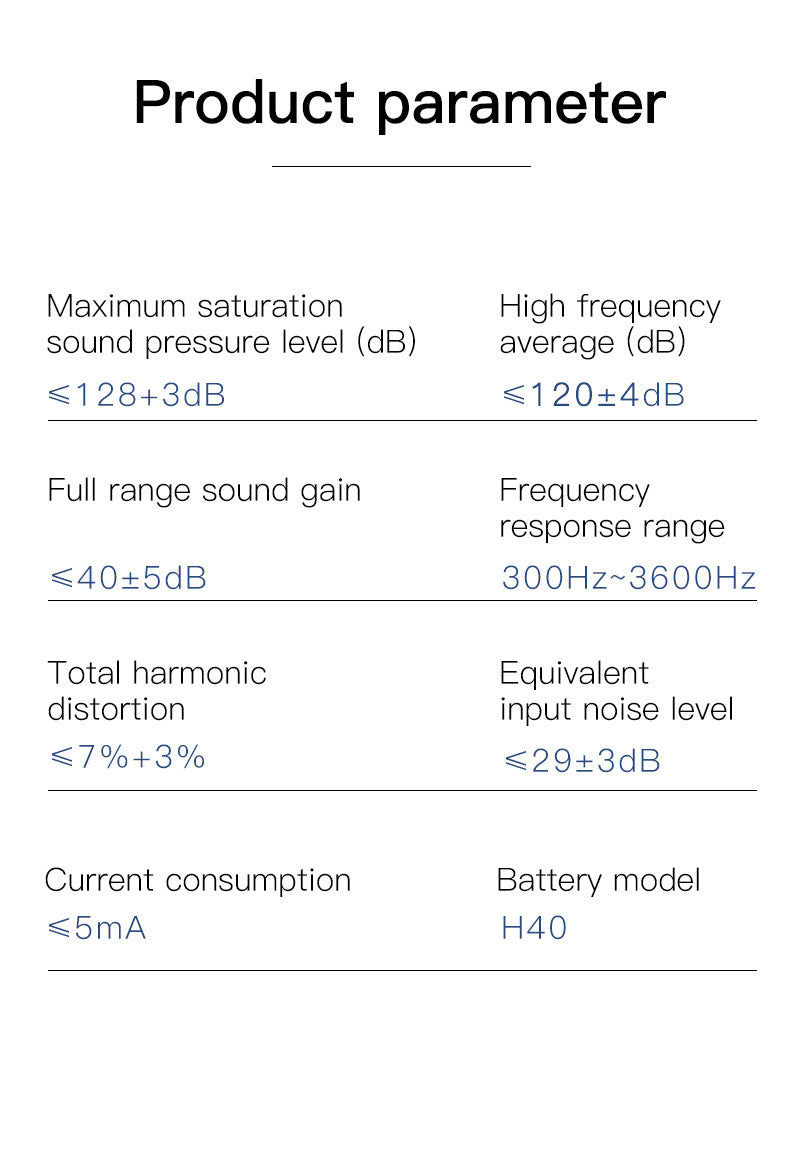 Rechargeable Hearing Aid Wireless Sound Amplifier