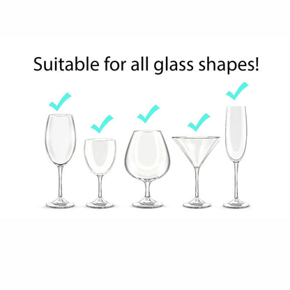 2 x Wine Glass Hanger Rack Under Cabinet Kitchen Bar Stemware Metal Storage Organiser