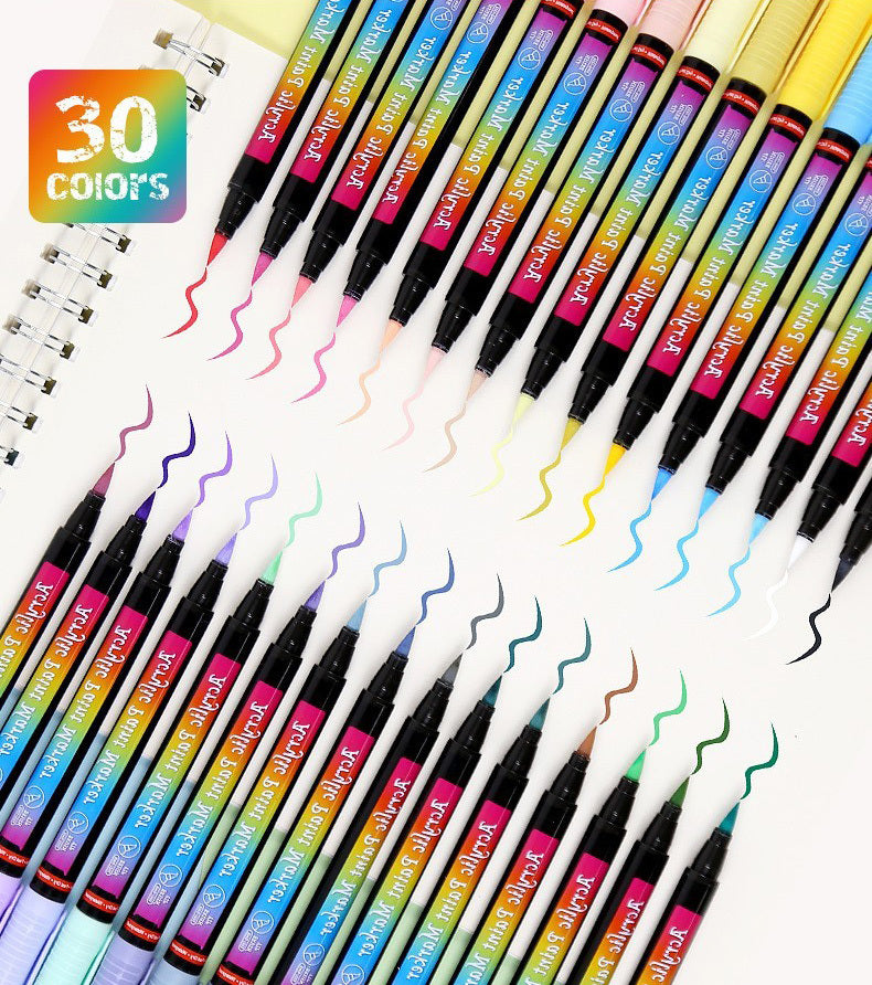 30 Colours Acrylic Paint Pens Art Markers