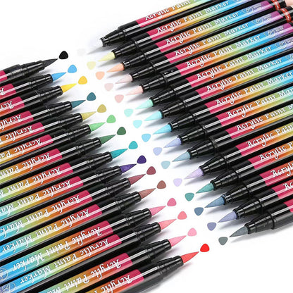 30 Colours Acrylic Paint Pens Art Markers