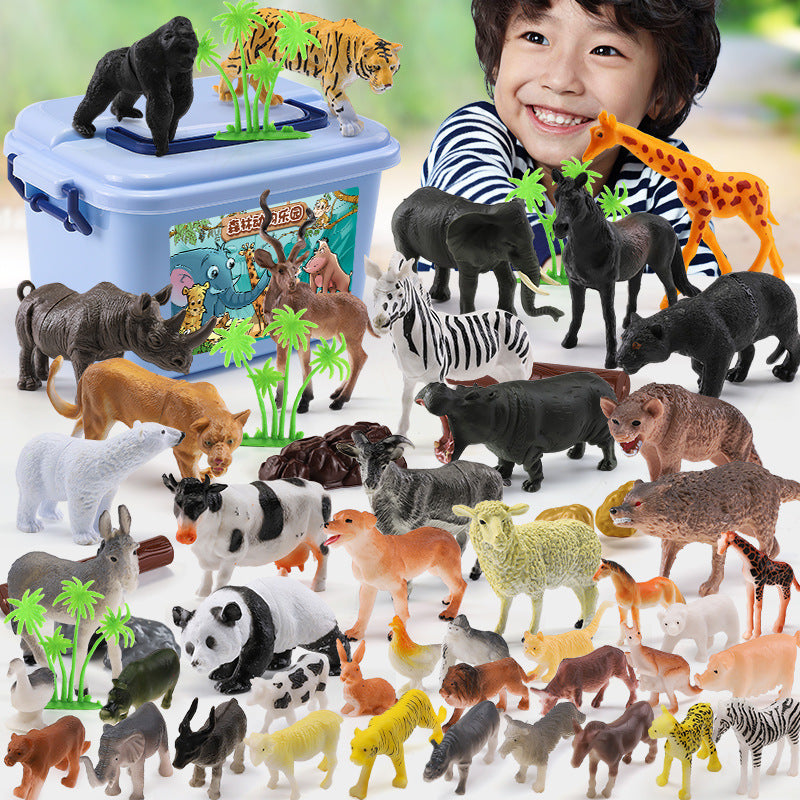 58 PCS Animal Figures Toy Set in Box