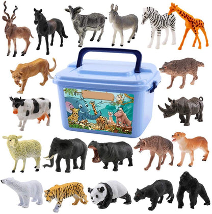 58 PCS Animal Figures Toy Set in Box