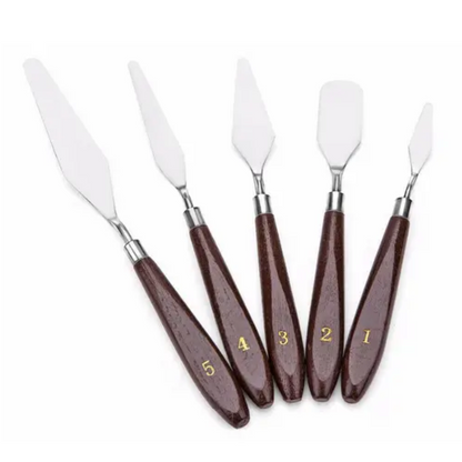 5 Piece Artist Palette Knife Set Painting Spatulas