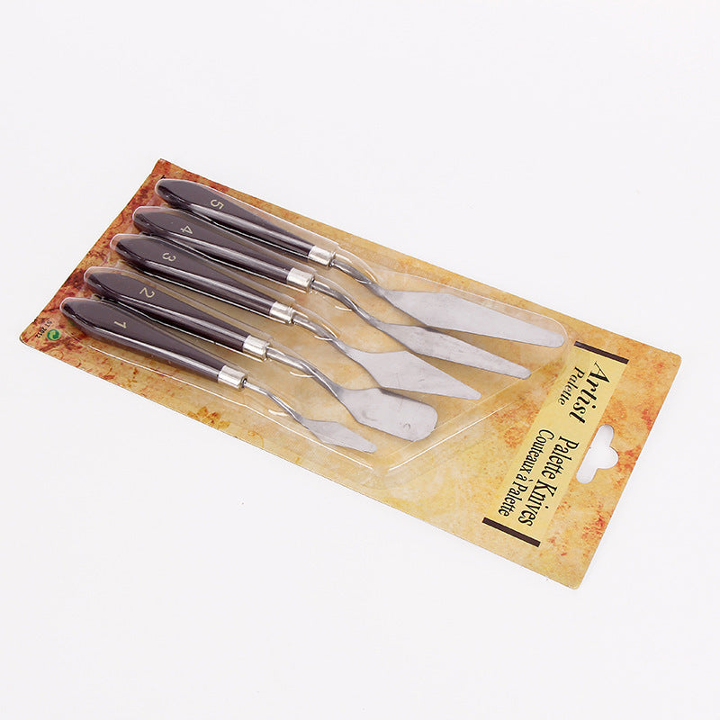 5 Piece Artist Palette Knife Set Painting Spatulas