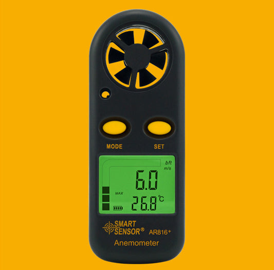 Digital Anemometer Wind Speed & Temperature Meter with Bonus Silicone Cover