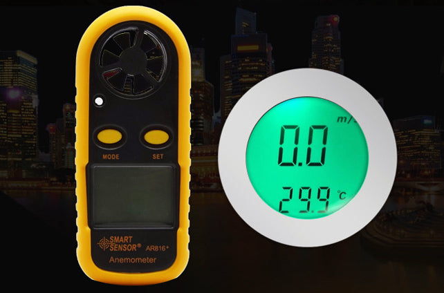 Digital Anemometer Wind Speed & Temperature Meter with Bonus Silicone Cover