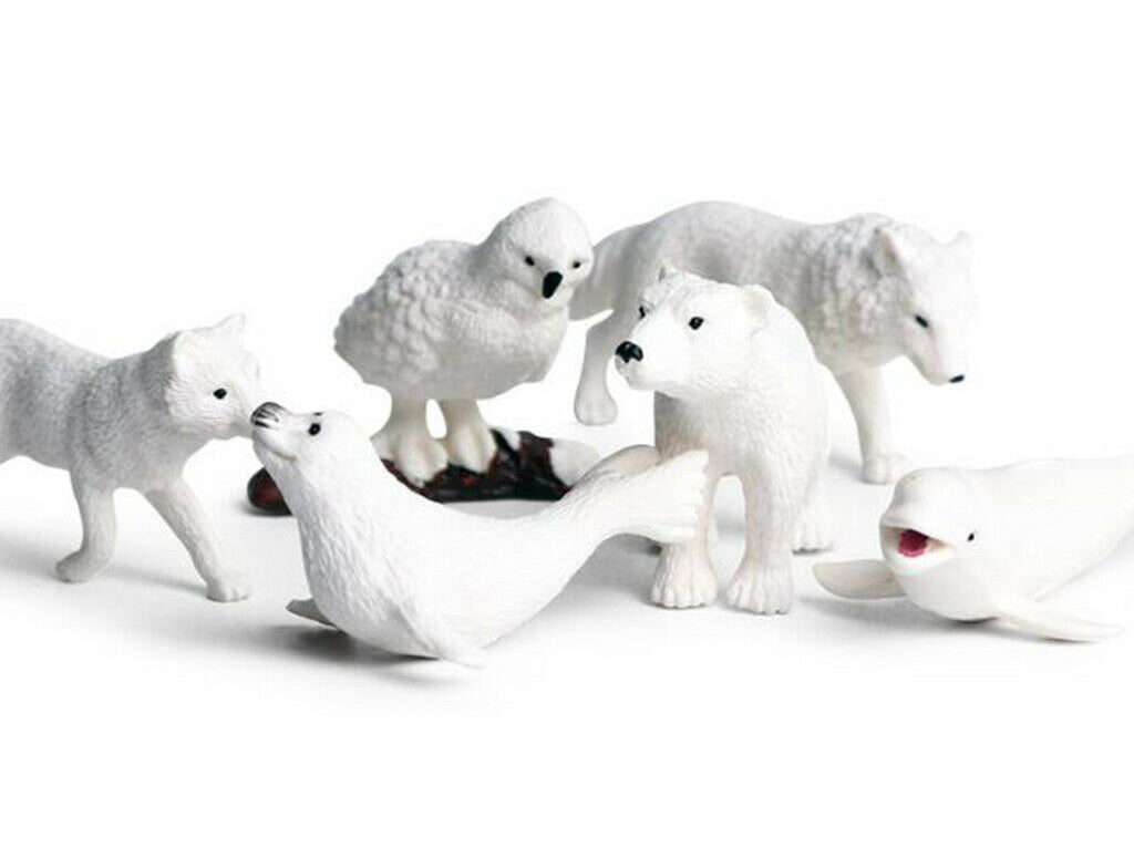 6 PCS Arctic Animal Figures Toy Set