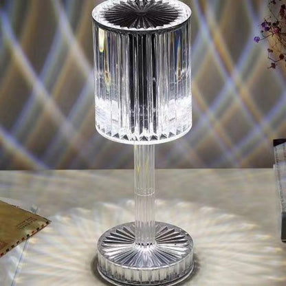 Crystal Cylinder LED Table Lamp Touch Sensor Night Light