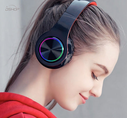 RGB Wireless Headphones Stereo Bluetooth Headset