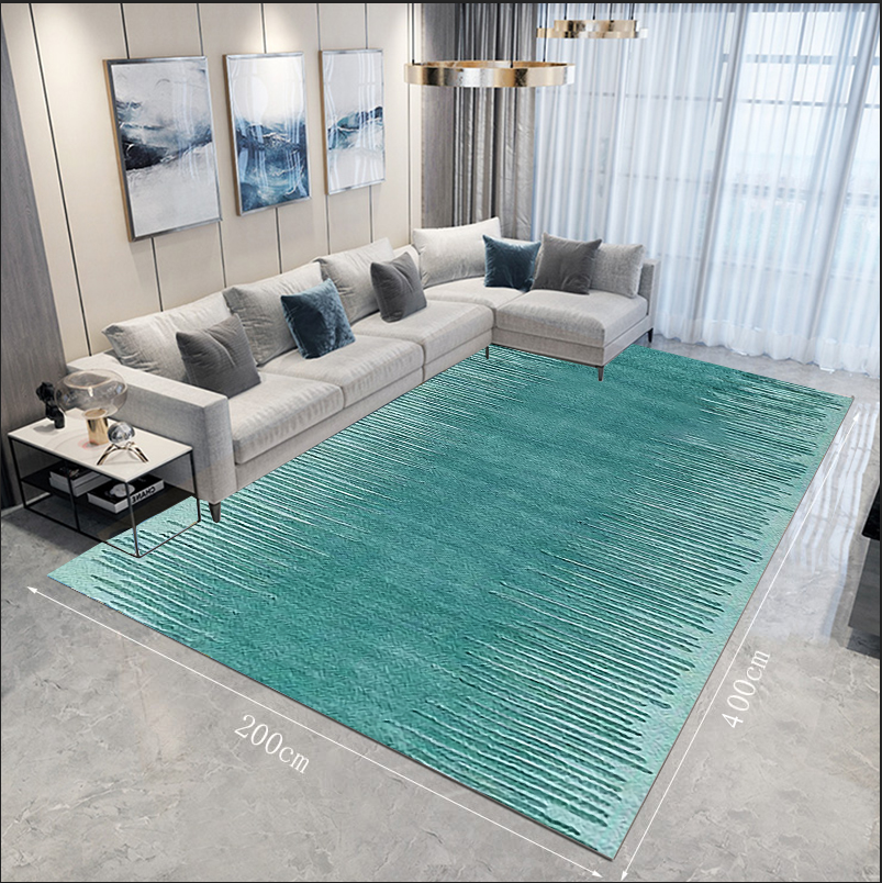 4m Extra Large Aqua Rug Carpet Mat (400 x 200)