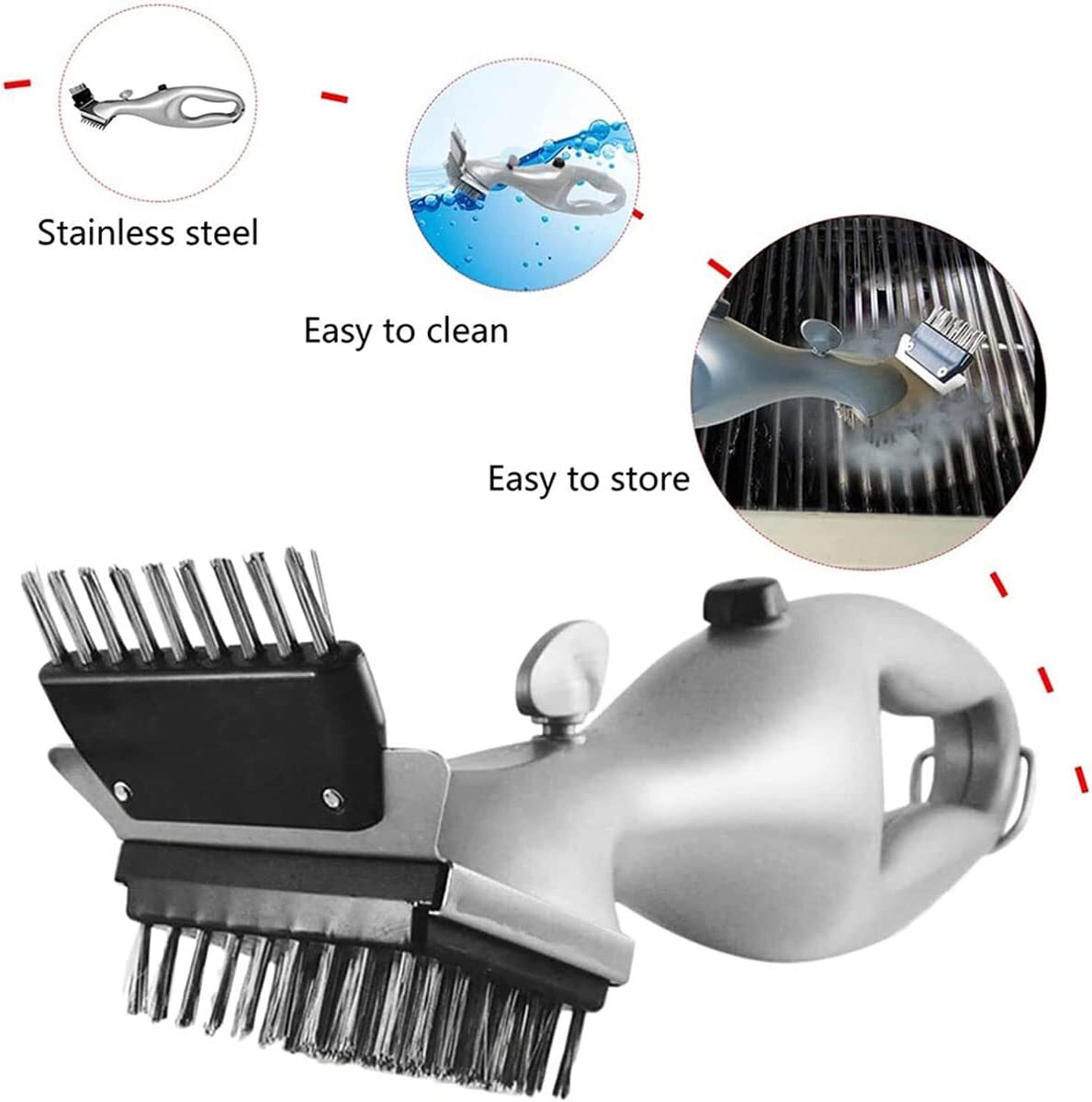 BBQ Grill Brush Stainless Steel Cooking Cleaning Tool Cleaner