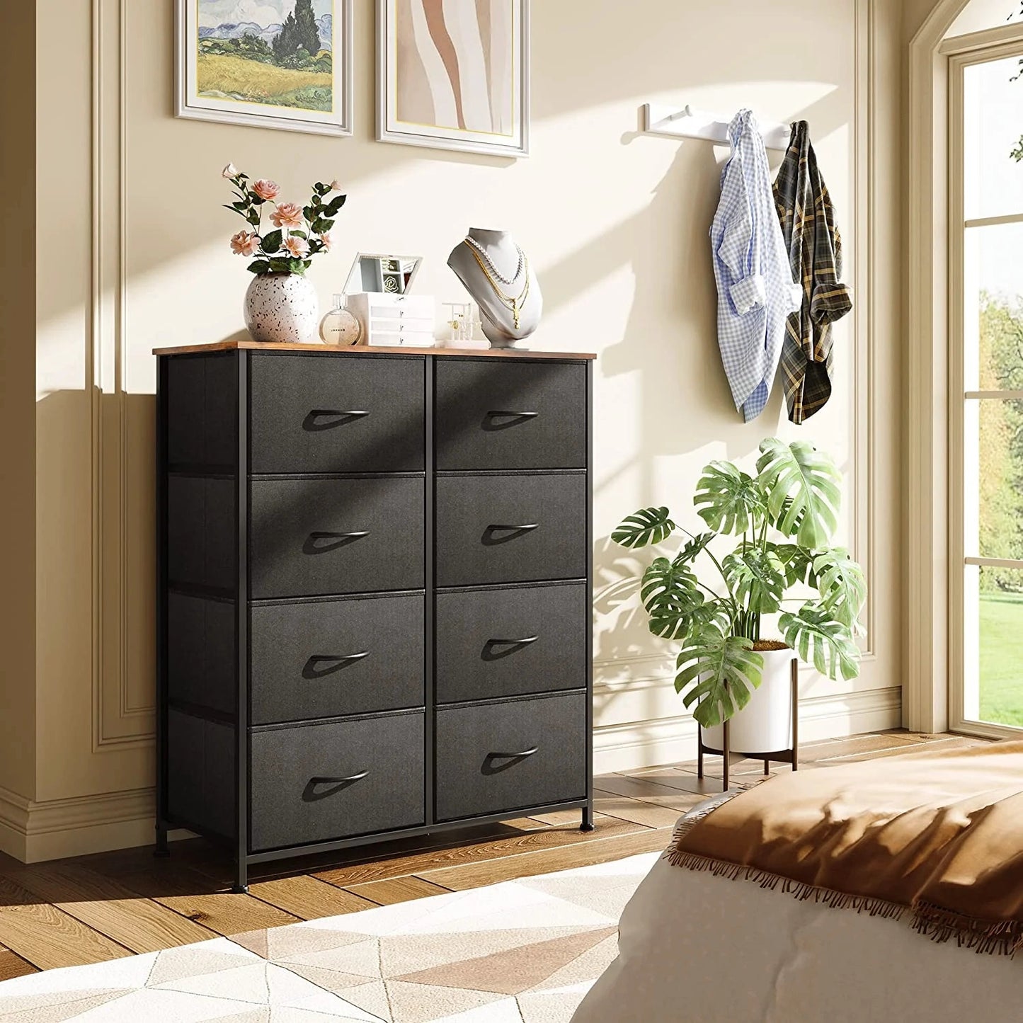 Amenity 8-Drawer Dresser Chest of Drawers Storage Organizer Unit