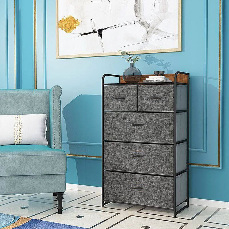 Pioneer 5-Drawer Dresser Chest of Drawers Storage Organizer Unit