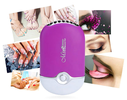 USB Mini Portable Rechargeable Fan Electric Bladeless Handheld Air Cooler for Eyelash