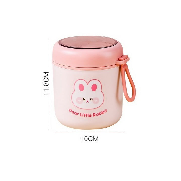 Cute Rabbit Thermos Insulated Stainless Steel Food Jar Lunch Container