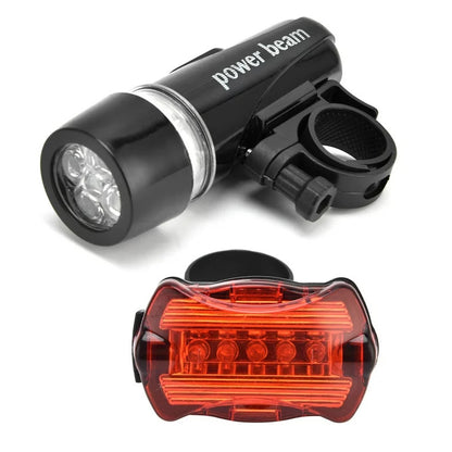 Power Beam LED Bike Light Headlight for Night Riding Waterproof Front and Tail Bicycle Lamp Lights