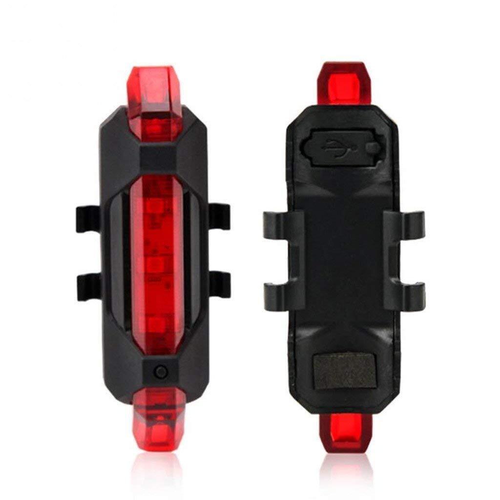 USB Rechargeable LED Bike Tail Light Cycling Safety Accessory Bicycle Lamp