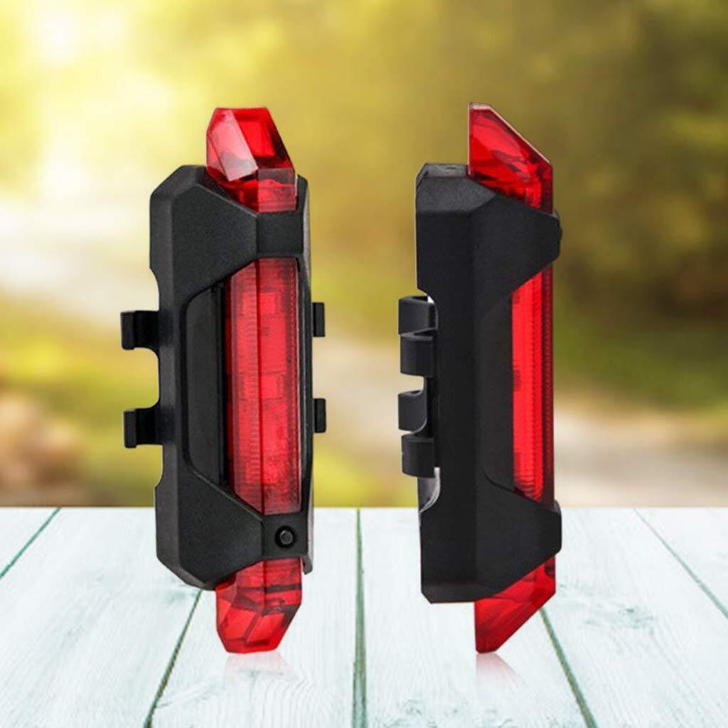 USB Rechargeable LED Bike Tail Light Cycling Safety Accessory Bicycle Lamp