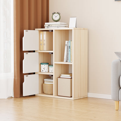 Verve Organizer Bookcase Storage Display Shelf Cabinet (White Oak)