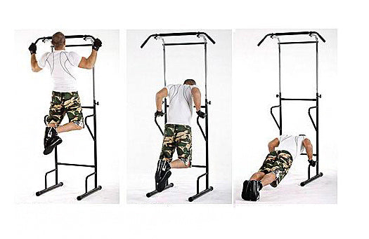 Adjustable Power Tower Dip Bar Pull Up Stand Fitness Station