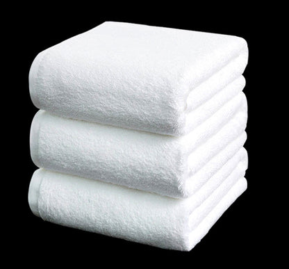 Luxury Hotel 100% Cotton White Bath Towel