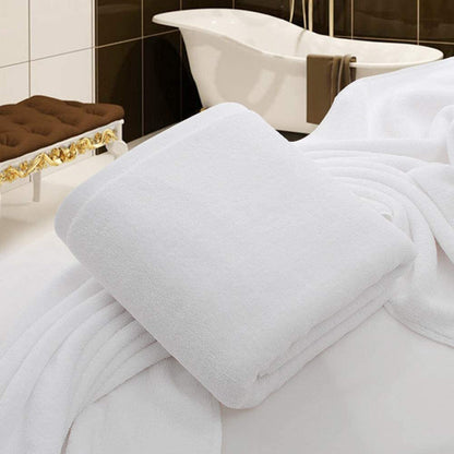 Luxury Hotel 100% Cotton White Bath Towel