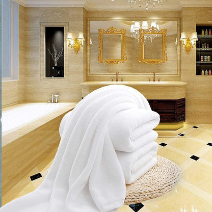 Luxury Hotel 100% Cotton White Bath Towel