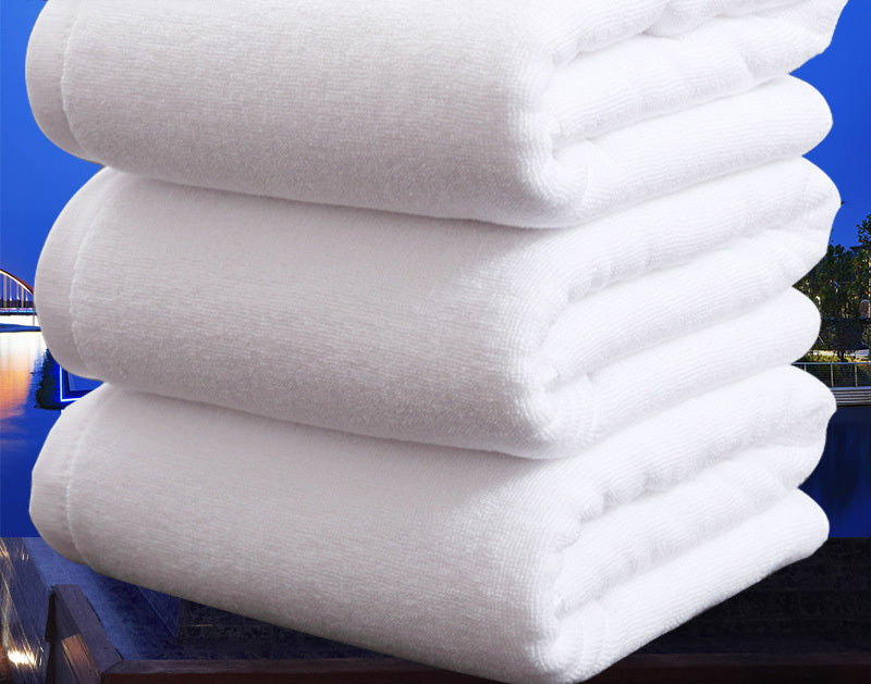 Luxury Hotel 100% Cotton White Bath Towel