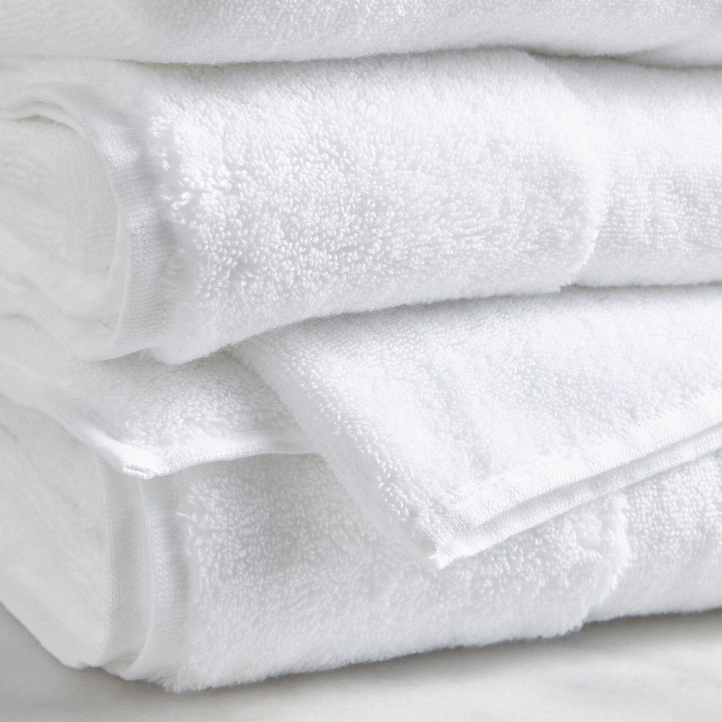 Luxury Hotel 100% Cotton White Bath Towel