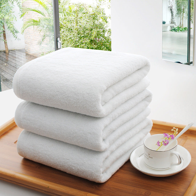 Luxury Hotel 100% Cotton White Bath Towel